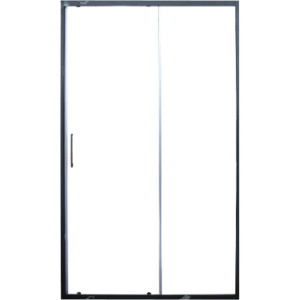 Душевая дверь в нишу Ceruttispa Gloria D120B 120 см, профиль черный