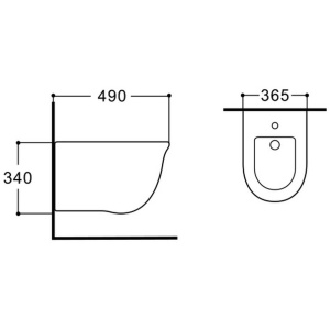 Биде подвесное Aquatek Классик AQ1161-00
