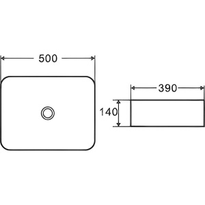 Раковина D&K Berlin 50 черная