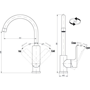 Купить Смеситель для кухни Triton Панама 14605 Z в Москве с доставкой Смеситель для кухни Triton Панама 14605 Z