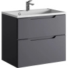 Тумба с раковиной Raval Wector 70, подвесная, антрацит
