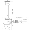Сифон для раковины АНИ пласт C1015