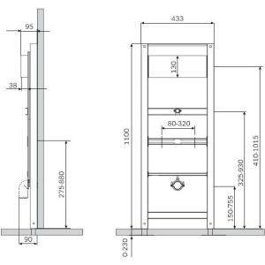 Система инсталляции для писсуаров AM.PM I022701