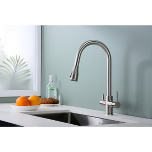 Смеситель для кухни Paulmark Lange 214212-NI никель