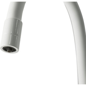 Смеситель для кухни Lemark Comfort LM3075W с гибким изливом, белый