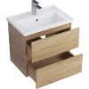 Мебель для ванной SanStar Тоскана 60 дуб сонома светлый, раковина Kirovit Фостер 60