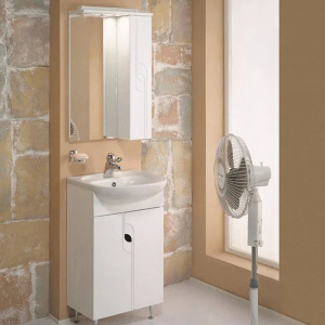 Тумба с раковиной Aquaton Панда 50 1A0537K1PD010 белый глянец