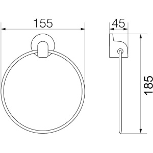 Полотенцедержатель Veragio Oscar OSC-5223.CR хром