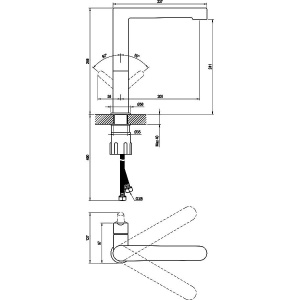 Смеситель для кухни Ravak Puri X070143 нержавеющая сталь