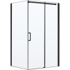 Душевой уголок Vincea Dice VSR-4D8011CLB 110х80 см, профиль черный