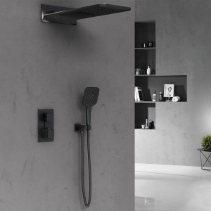 Душевой комплект Vincea VSFW-103TMB С ВНУТРЕННЕЙ ЧАСТЬЮ, черный матовый