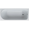 Акриловая ванна AM.PM Sense 150x70 см, со сливом-переливом, со шторкой
