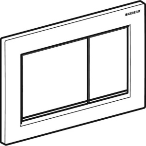 Кнопка смыва Geberit Omega 30 115.080.KK.1 белая/золото