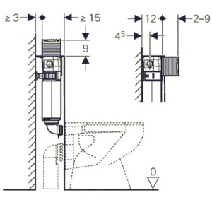 Скрытый бачок GEBERIT Omega 82 109.043.00.1