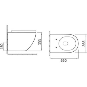 Унитаз подвесной SantiLine SL-5002MM с микролифтом