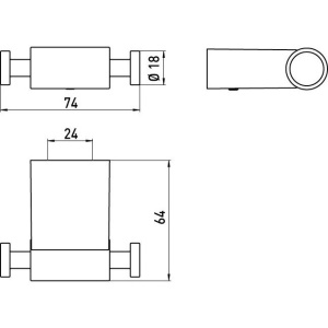 Купить Крючок Emco System 2 3575 001 00 в Москве с доставкой Крючок Emco System 2 3575 001 00