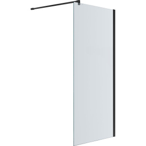 Душевая перегородка Акватек AQ WIW 12020BL 120x200 см, черный матовый профиль