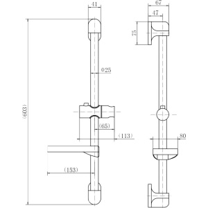 Купить Душевая штанга Fashun A8012, хром в Москве с доставкой Душевая штанга Fashun A8012, хром