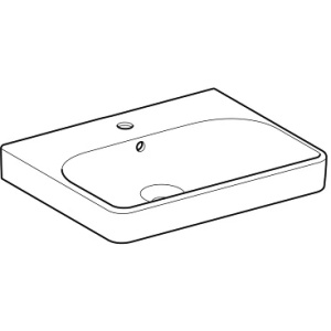 Купить Раковина подвесная Geberit Smyle 60 500.229.01.1 белая в Москве с доставкой Раковина подвесная Geberit Smyle 60 500.229.01.1 белая