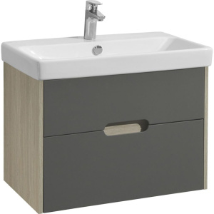 Тумба с раковиной AQUATON Оливия 70, грей/дуб ойстер