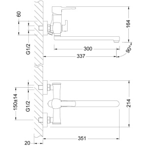 Универсальный смеситель Lemark Evitta LM0551C