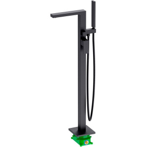 Купить Напольный смеситель для ванны с душем Timo Selene 2210/03Y-CR черный в Москве с доставкой Напольный смеситель для ванны с душем Timo Selene 2210/03Y-CR черный