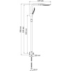 Душевая стойка Wasserkraft Dill A045 + Смеситель для душа Wasserkraft Dill 6102