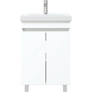 Тумба с раковиной Onika Милтон Квадро 55 напольная, белая