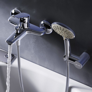 Купить Смеситель для ванны с душем AM.PM Joy F85E15000 в Москве с доставкой Смеситель для ванны с душем AM.PM Joy F85E15000