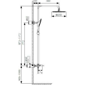 Душевая стойка Kaiser Nove 06182