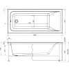 Акриловая ванна Aquanet Bright 267835 170x70 см, с каркасом