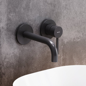 Смеситель для раковины Damixa Scandinavian Pure 360260300 С ВНУТРЕННЕЙ ЧАСТЬЮ черный