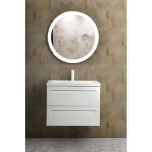 Купить Тумба с раковиной Art&Max Platino 75, подвесная, белый матовый в Москве с доставкой Тумба с раковиной Art&Max Platino 75, подвесная, белый матовый