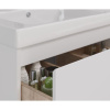 Тумба с раковиной Lemark Combi 125, белая глянцевая