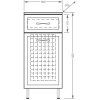 Тумба Stella Polar Концепт 36 с бельевой корзиной