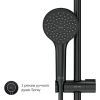 Душевая стойка AM.PM Gem F0790022 + Смеситель для душа AM.PM Gem F90A20022 черный