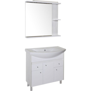 Купить Зеркало ASB-Mebel Орхидея 80 белое, северное дерево, с подсветкой в Москве с доставкой Зеркало ASB-Mebel Орхидея 80 белое, северное дерево, с подсветкой