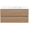 Тумба с раковиной Vincea Gio 100 натуральный дуб