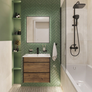 Тумба с раковиной STWORKI Гриндстед 60 дуб таксония