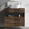 Тумба с раковиной AM.PM Func 80 дуб крафт, со столешницей, раковина M8FWCC30430WG