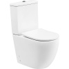 Унитаз-компакт BelBagno Amanda BB051CPR безободковый, крышка BB2031SC с микролифтом, бачок BB051T
