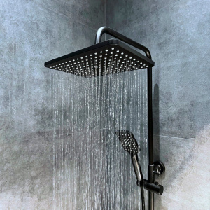 Купить Верхний душ BOND Cube B03-9988 черный матовый в Москве с доставкой Верхний душ BOND Cube B03-9988 черный матовый