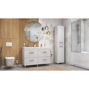 Шкаф-пенал Velvex Orlando 190, универсальный, белый матовый