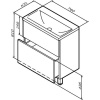Мебель для ванной AM.PM Gem 75 белый глянец, с 2 ящиками