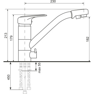 Смеситель для кухни Ulgran U-010 -331 белый