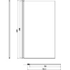 Шторка на ванну Damixa Skyline DX35WBS-D080-140MT
