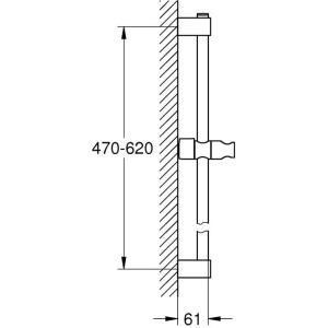Душевая штанга Grohe Tempesta 27523001, хром