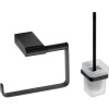 Набор Bemeta Nero Держатель туалетной бумаги 135012220 + Ершик 135013010