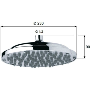 Верхний душ Remer 35323X
