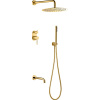 Душевой комплект Boheme Uno 464-2-G gold